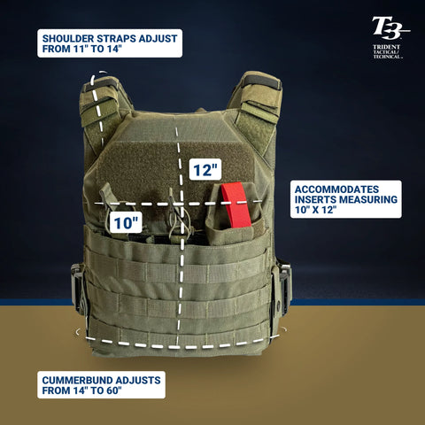 T3 Active Shooter Response Plate Carrier Gen 2 & Carry Bag